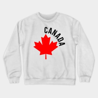 Red Canadian Maple Leaf Crewneck Sweatshirt